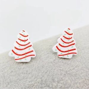 CHRISTMAS‎ Tree Cake Earrings NEW